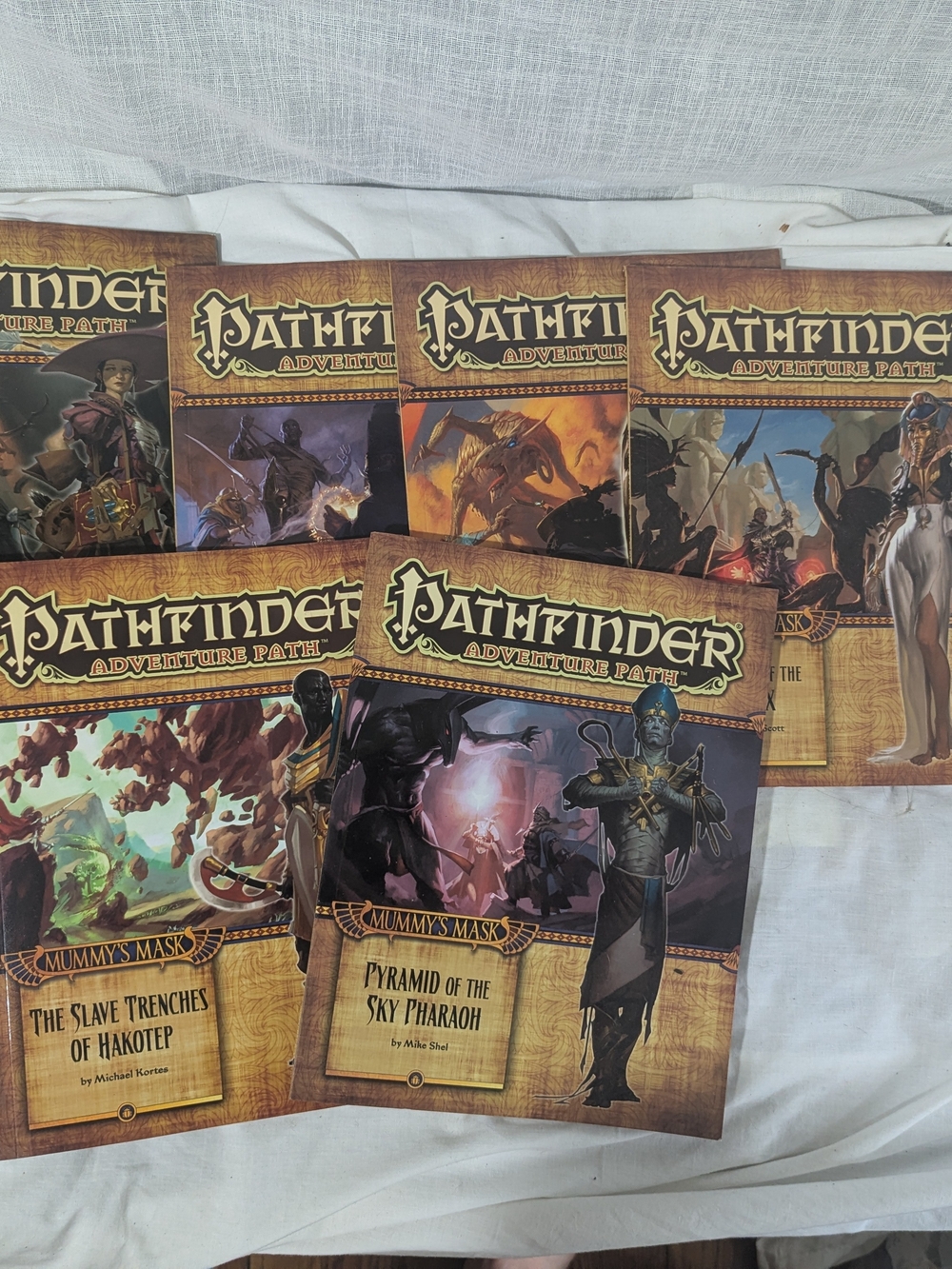 Pathfinder Adventure Path Mummy's Mask Series Set Volumes 34, 83, 82, 81, 80, 79